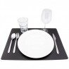 Set de table en cuir BLACK RAW SECURIT Articles divers