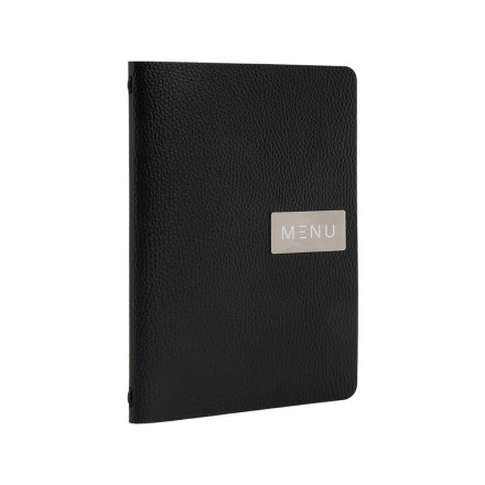 Protège-menu A5 en cuir BLACK RAW SECURIT Protège-menus A5