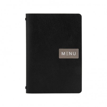 Protège-menu A5 en cuir BLACK RAW SECURIT Protège-menus A5