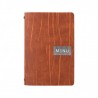 Protège-menu A5 en cuir BROWN RUGA SECURIT Protège-menus A5