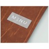 Protège-menu A4 en cuir BROWN RUGA SECURIT Protège-menus A4