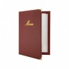 Protège-menu A4 CLASSIC bordeaux SECURIT A4 menu protectors