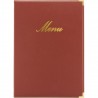 Protège-menu A4 CLASSIC bordeaux SECURIT A4 menu protectors