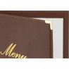 Protège-menu A4 CLASSIC marron SECURIT Protège-menus A4