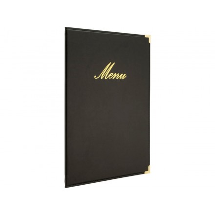 Protège-menu A4 CLASSIC noir SECURIT A4 menu protectors