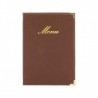 Protège-menu A5 Classic marron
