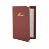 Protège-menu A5 Classic bordeaux SECURIT A5 menu protectors