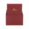 Box de 20 protège-menus A4 CLASSIC bordeaux SECURIT A4 menu protectors