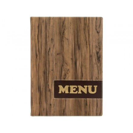 Protège-menu WOOD A4 SECURIT A4 menu protectors