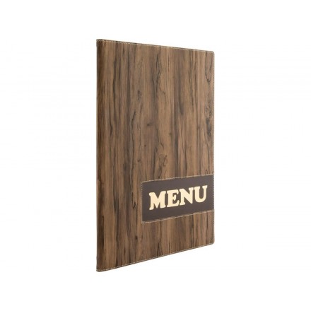 Protège-menu WOOD A4 SECURIT A4 menu protectors
