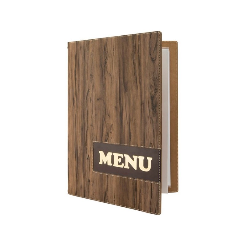 Protège-menu WOOD A4 SECURIT A4 menu protectors Protège-menu WOOD A4 SECURIT A4 menu protectors