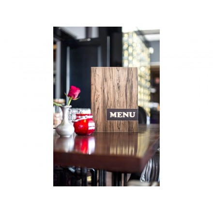 Protège-menu WOOD A4 SECURIT A4 menu protectors