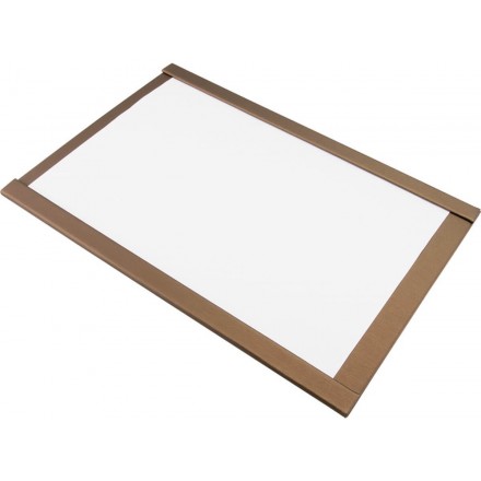 Protège-menu MAGNETIC marron SECURIT Protège-menus A4