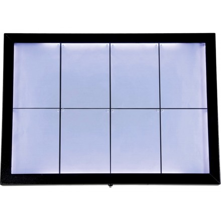 Porte-menu BLACK STAR XXL 8xA4 SECURIT Porte-menus lumineux