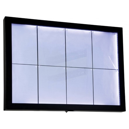 Porte-menu BLACK STAR XXL 8xA4 SECURIT Porte-menus lumineux