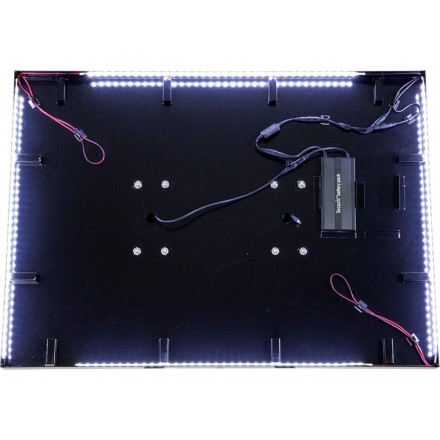 Porte-menu BLACK STAR XXL 8xA4 SECURIT Porte-menus lumineux