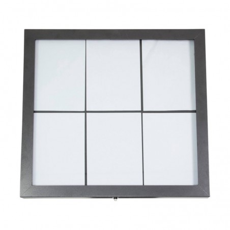 Porte-menu lumineux ACIER GALVA 6xA4 SECURIT Porte-menus lumineux