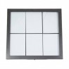 Illuminated menu holder GALVA STEEL 6xA4 SECURIT Information Displays