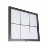 Illuminated menu holder GALVA STEEL 6xA4 SECURIT Information Displays