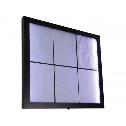 Porte-menu lumineux ACIER GALVA 6xA4 SECURIT Porte-menus lumineux