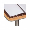 Professional display GLASS STAR walnut 1xA4 - CHR MARKET
