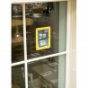 Porte-affiches de vitrine jaune A4 SECURIT Porte-affiches