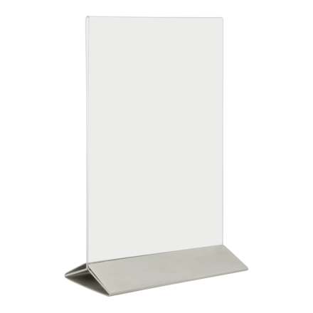 Porte-affiche de table A5 INOX SECURIT Porte-affiches