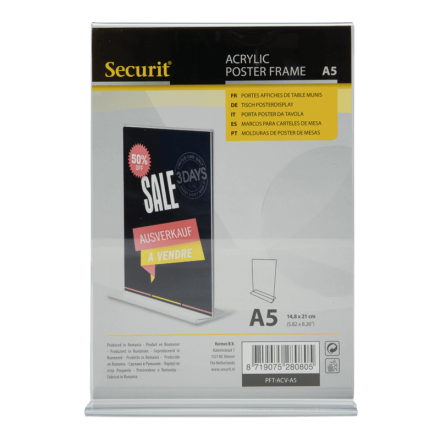 Porte-affiche de table A5 SECURIT Porte-affiches