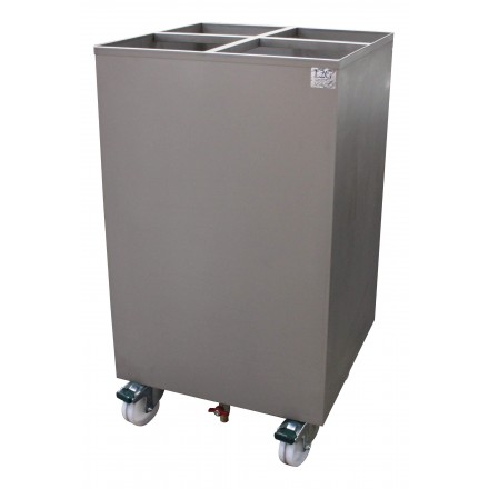 4-compartment soaking trolley