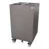 Chariot de trempage inox 4 compartiments  Chariots de transport