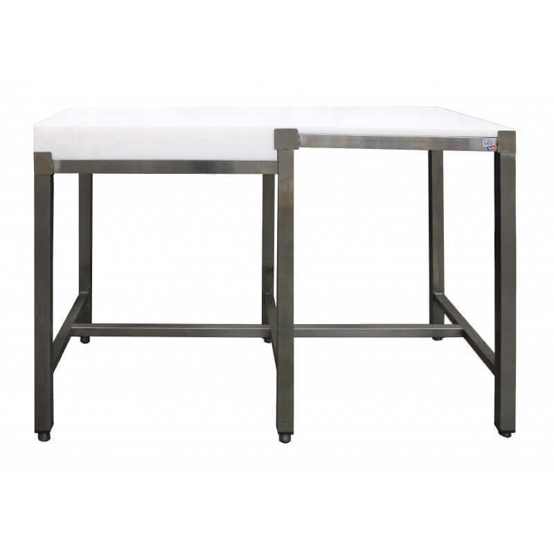 Combiné de découpe poly sur châssis inox (central) L2G Tables de découpe/billots