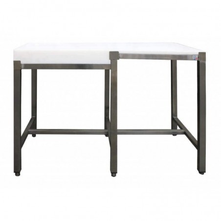 Combiné de découpe poly sur châssis inox (central) L2G Tables de découpe/billots