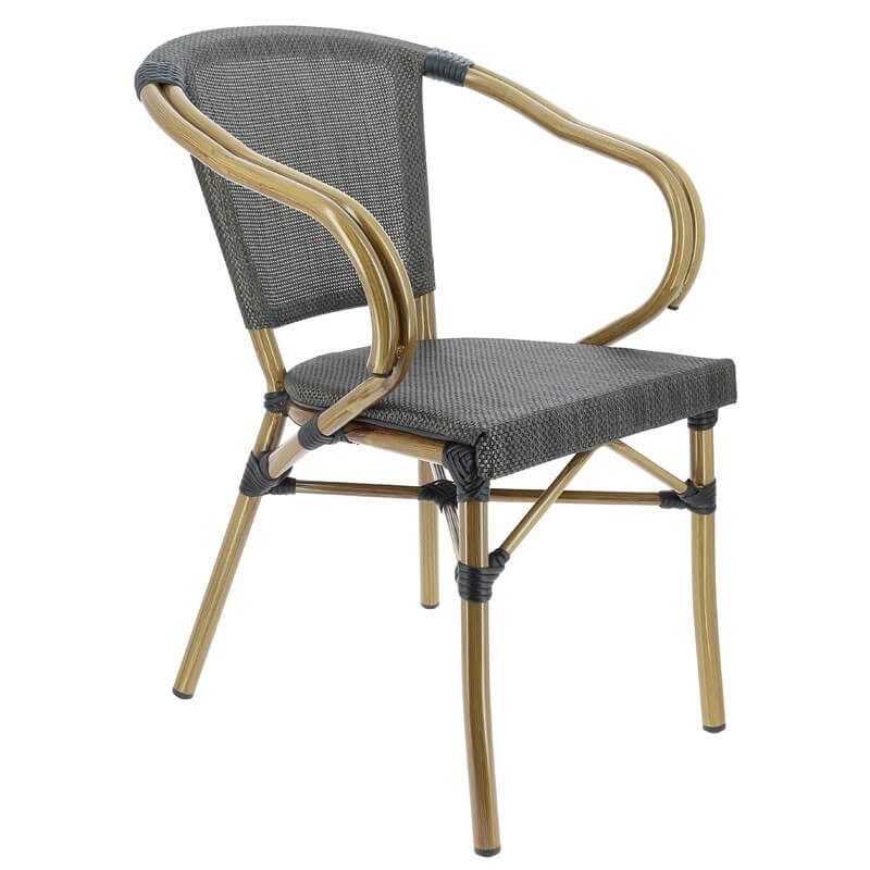 Fauteuil BIARRITZ bronze  CHAISES EN TOILE/CORDE
