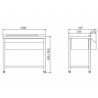 Table cocktail MCS-100 ERATOS Toutes les catégories