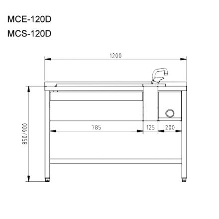 Table cocktail MCS-120 ERATOS Toutes les catégories