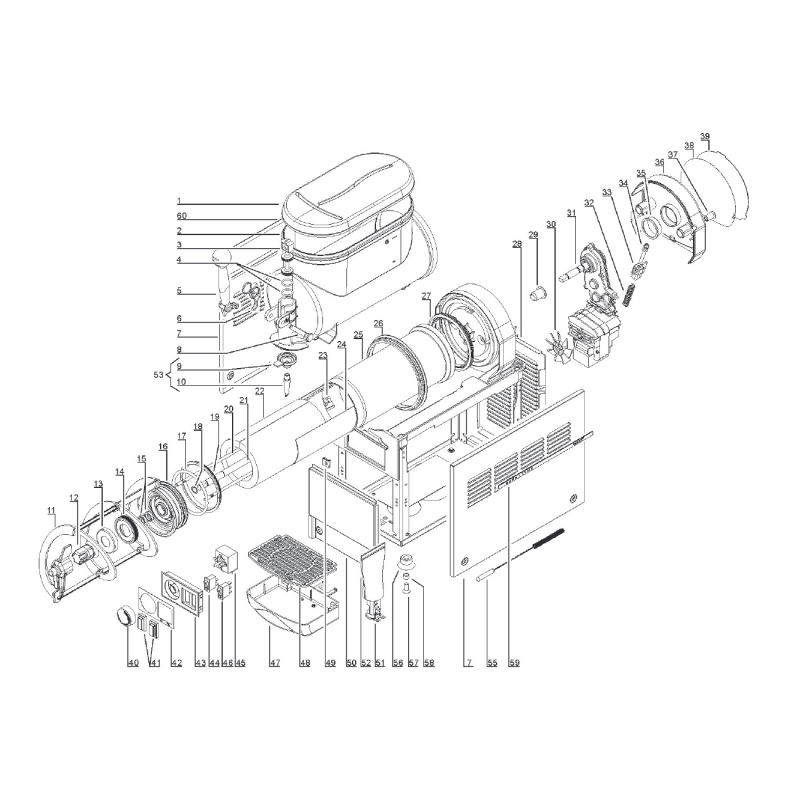 Levier de débit noir pout 15LT UGOLINI Pièces détachées