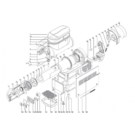 Levier de débit noir pout 15LT UGOLINI Pièces détachées