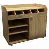 light oak trolley LIGNE CHR SERVICE TROLLEYS