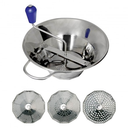 Moulin à légumes inox N°3 + 3 grilles LOUIS TELLIER Toutes les catégories Moulin à légumes inox N°3 + 3 grilles LOUIS TELLIER Toutes les catégories