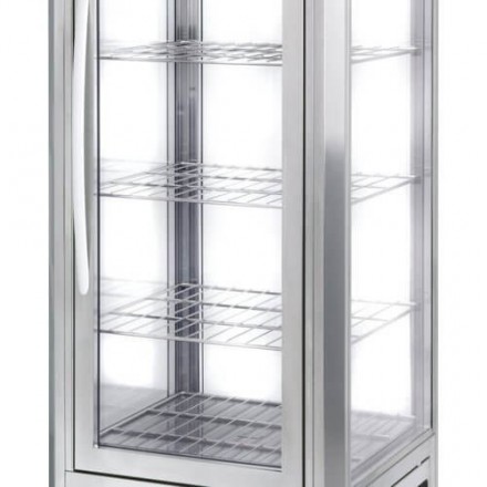 Vitrine panoramique 360L BLANCHE Roller Grill Froid