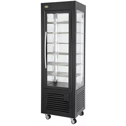 Vitrine panoramique 360L NOIRE Roller Grill Froid