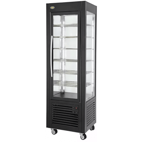 Vitrine panoramique 360L NOIRE Roller Grill Froid