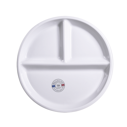 Lot de 24 assiette ø230mm en porcelaine 3 compartiments TECH INNOV Accessoires
