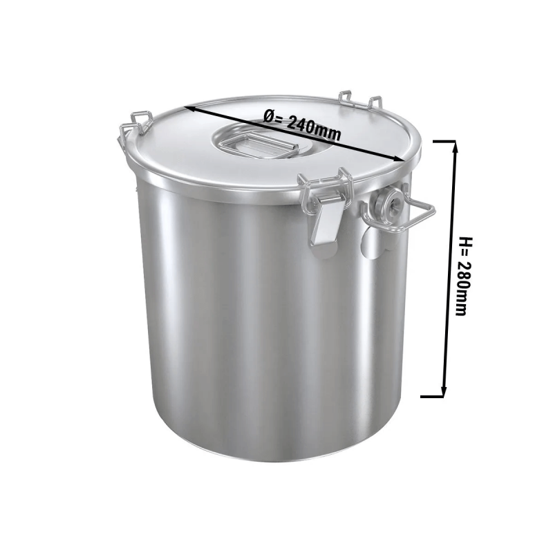Récipient inox avec couvercle ø24cm  Toutes les catégories