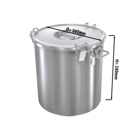 Récipient inox avec couvercle ø24cm  Toutes les catégories