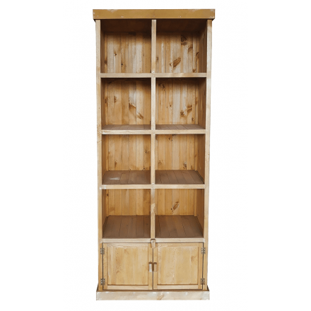 Présentoir MADERA 8 cases + 2 portes  Meubles de présentation