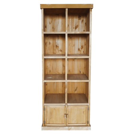 Présentoir MADERA 8 cases + 2 portes  Meubles de présentation
