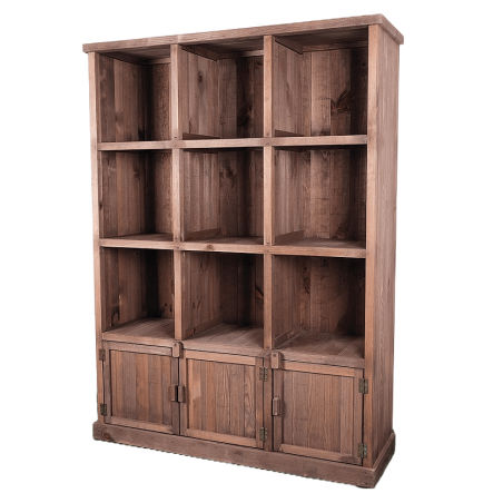 Présentoir MADERA 9 cases + 3 portes  Meubles de présentation