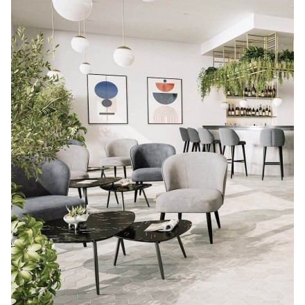 Chauffeuse EUGÉNIE | Greige  Chaises d'intérieur