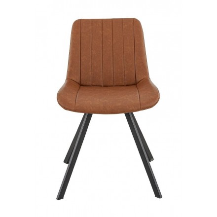 Lot de 2 chaises JACOB cuoio  Chaises d'intérieur